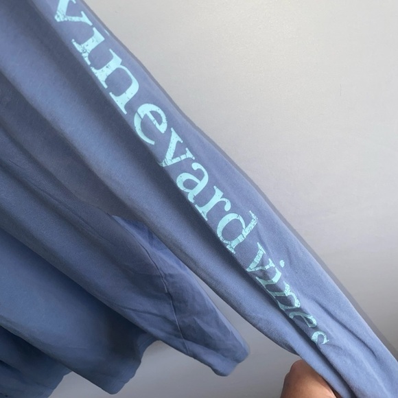 Men's Vineyard Vines Blue Longsleeve T-Shirt - Picture 5 of 9